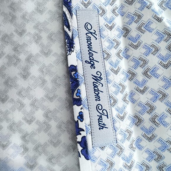 Robert Graham Modern Americana Men's 2XL Blue/Black Button Up Tailored Shirt - Picture 4 of 14